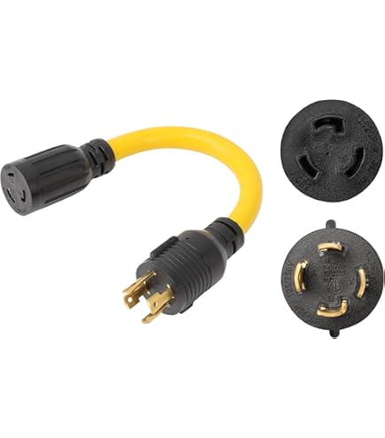 Amazon.com: ONETAK NEMA L6-30P to 6-15R 6-20R ETL Listed 240V 30